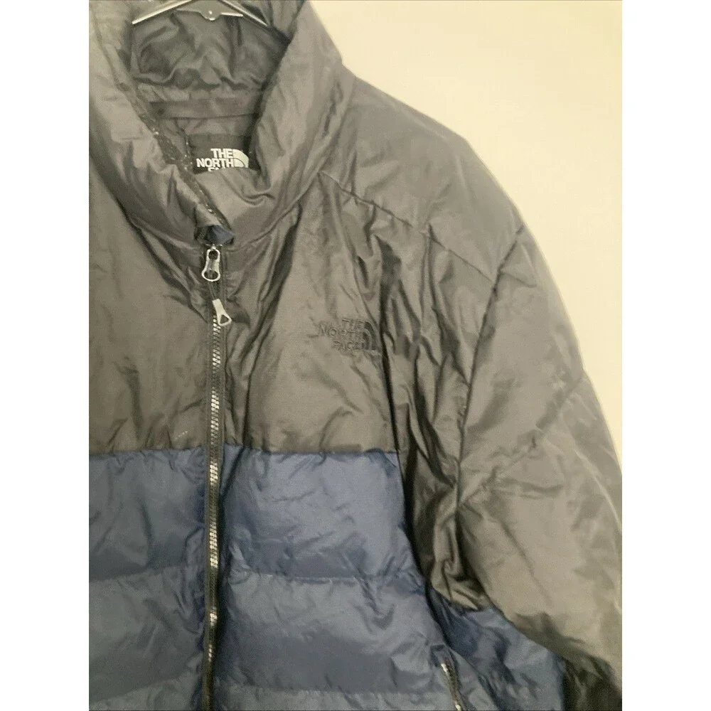 The North Face Mens Navy Black 1996 Retro Nuptse 700 Down Puffer Jacket  XXL